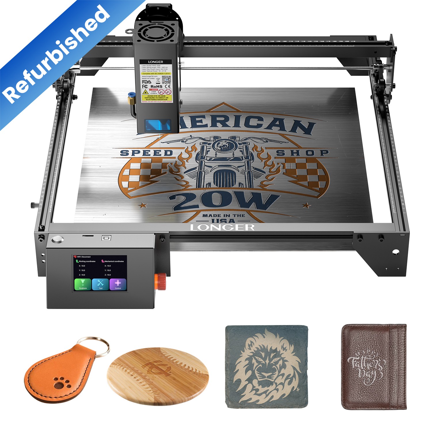 LONGER 20W Laser Engraving Machine 20 Watt Laser Engraver Laser Cutter Used-Cđ„ LONGER 20W Laser Engraving Machine 20 Watt Laser Engraver Laser Cutter Used-Cđ„