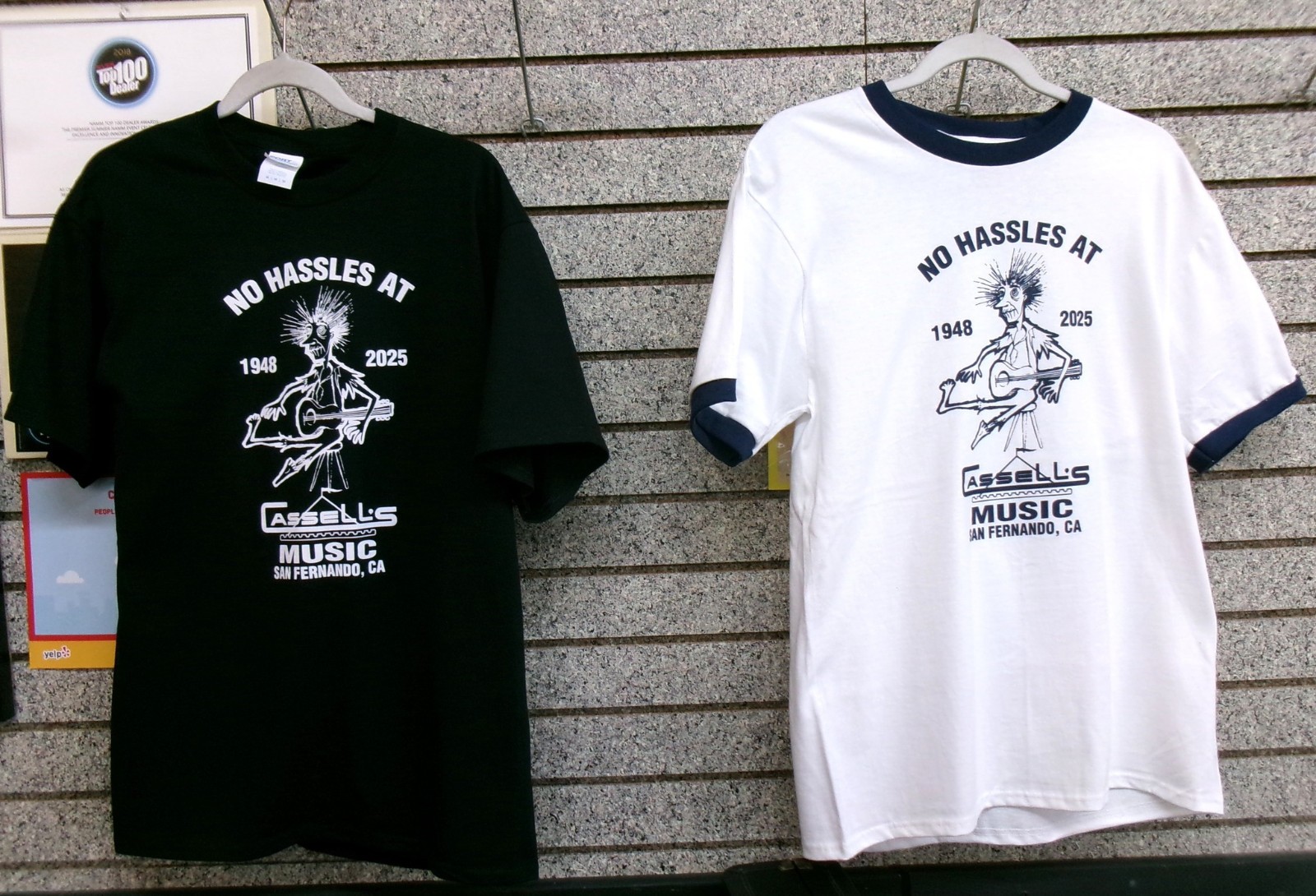 Obsession & Wayne\'s World Movie Location T-Shirts from Cassell\'s Music