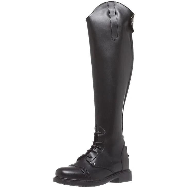 TuffRider Children\'s Starter Zip Field Tall Boots Black,  Kid Size 12, NEW