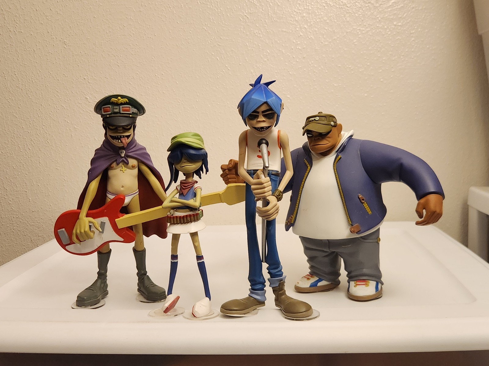 Kidrobot Gorillaz CMYK Figures Full Band Set 2006 2D Noodle Murdoc & Russel Kidrobot Gorillaz CMYK Figures Full Band Set 2006 2D Noodle Murdoc & Russel