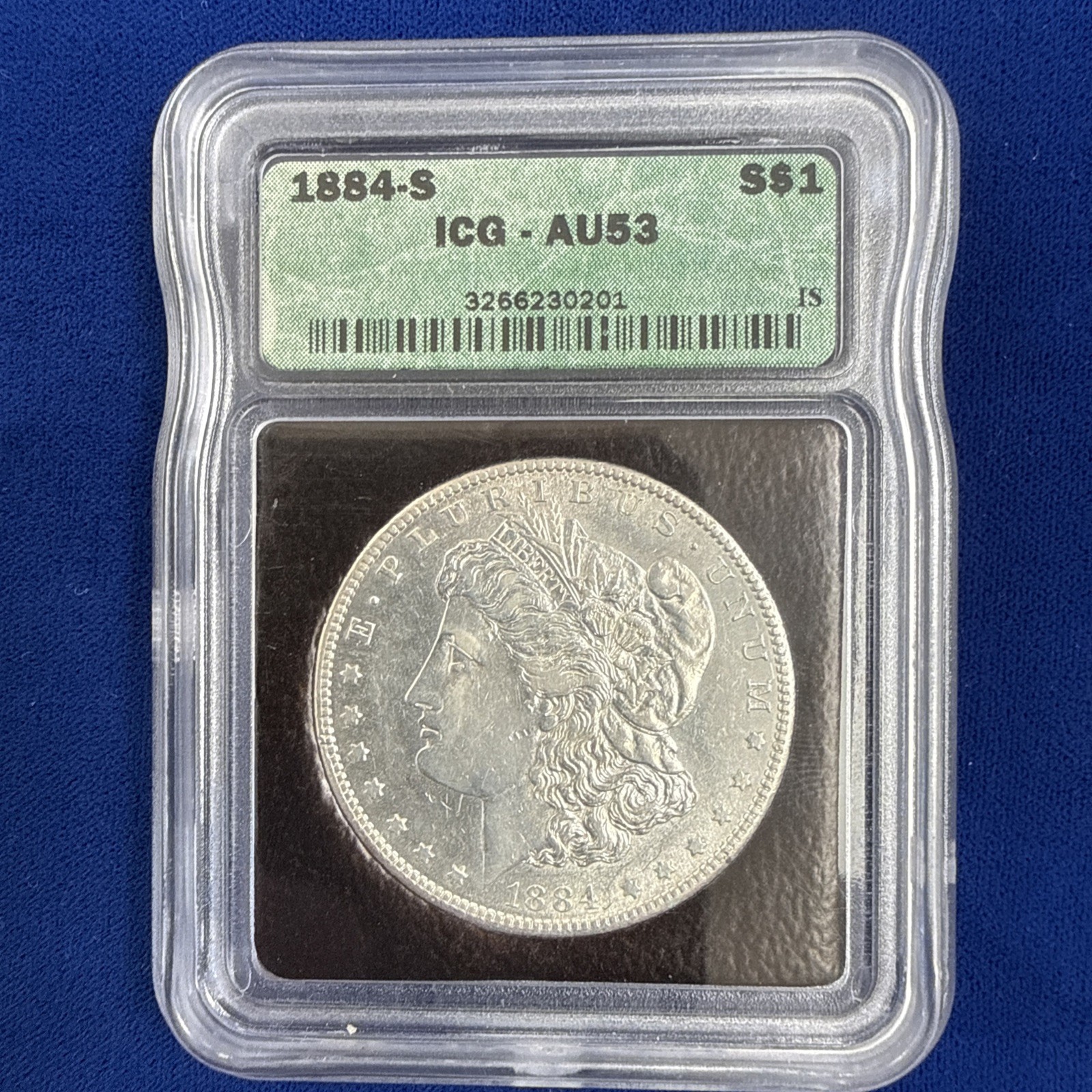 1884-S MORGAN DOLLAR- KEY DATE- AU 53 1884-S MORGAN DOLLAR- KEY DATE- AU 53