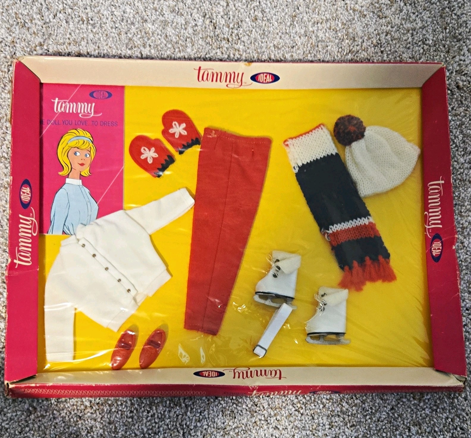 Vintage 1964 Ideal Tammy Doll Outfit FIGURE 8 #9212-2 Ice Skating NRFB