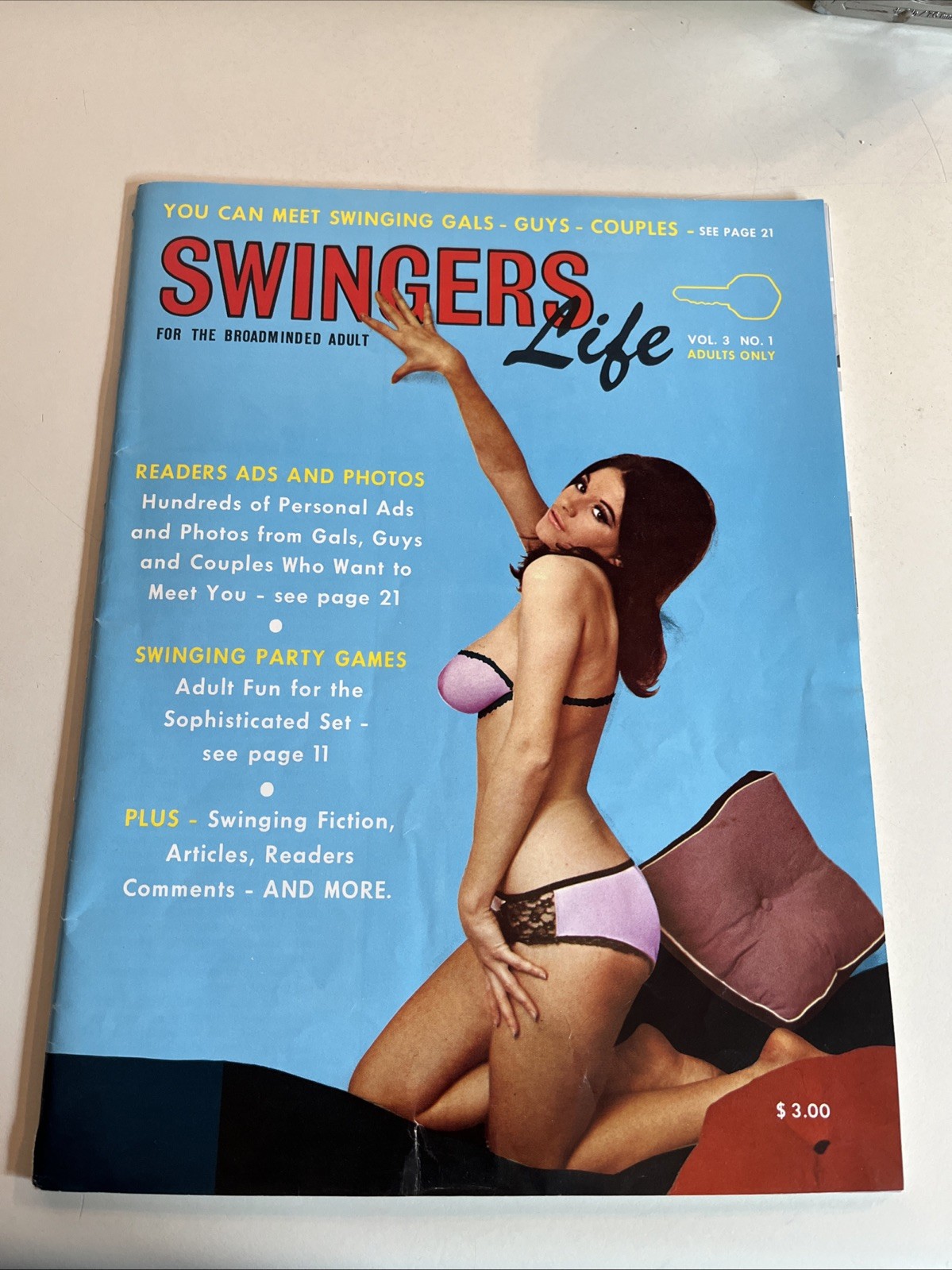 Vintage 1968 Adult Magazine Swingers Life Volume Three Number One Vintage 1968 Adult Magazine Swingers Life Volume Three Number One