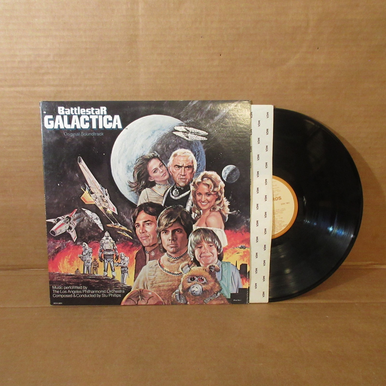 NICE Vtg LP Battlestar Galactica Original Soundtrack MCA-3051 1978 NICE Vtg LP Battlestar Galactica Original Soundtrack MCA-3051 1978