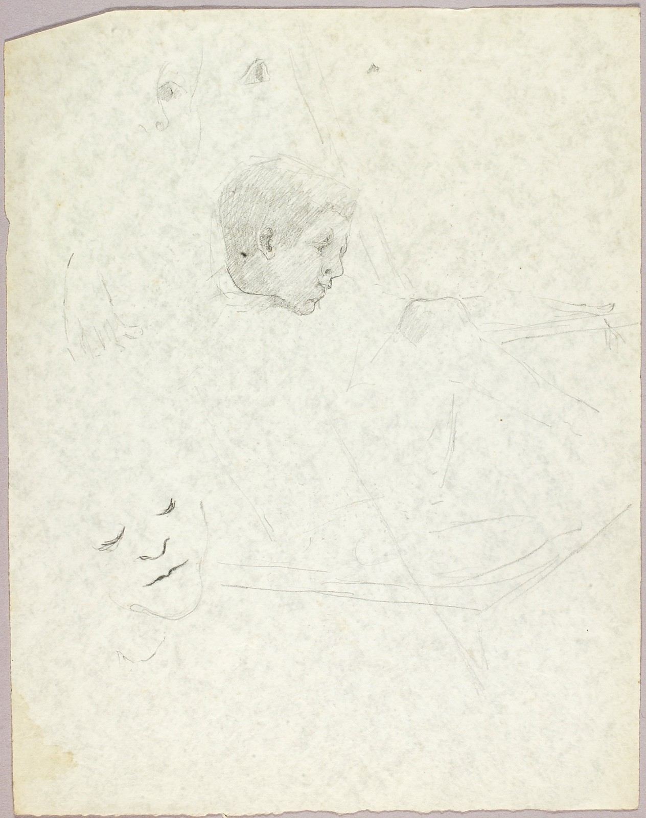 Solon H. Borglum Boy in Chair 1920s Vintage Art Sketch Reprint Wall Art