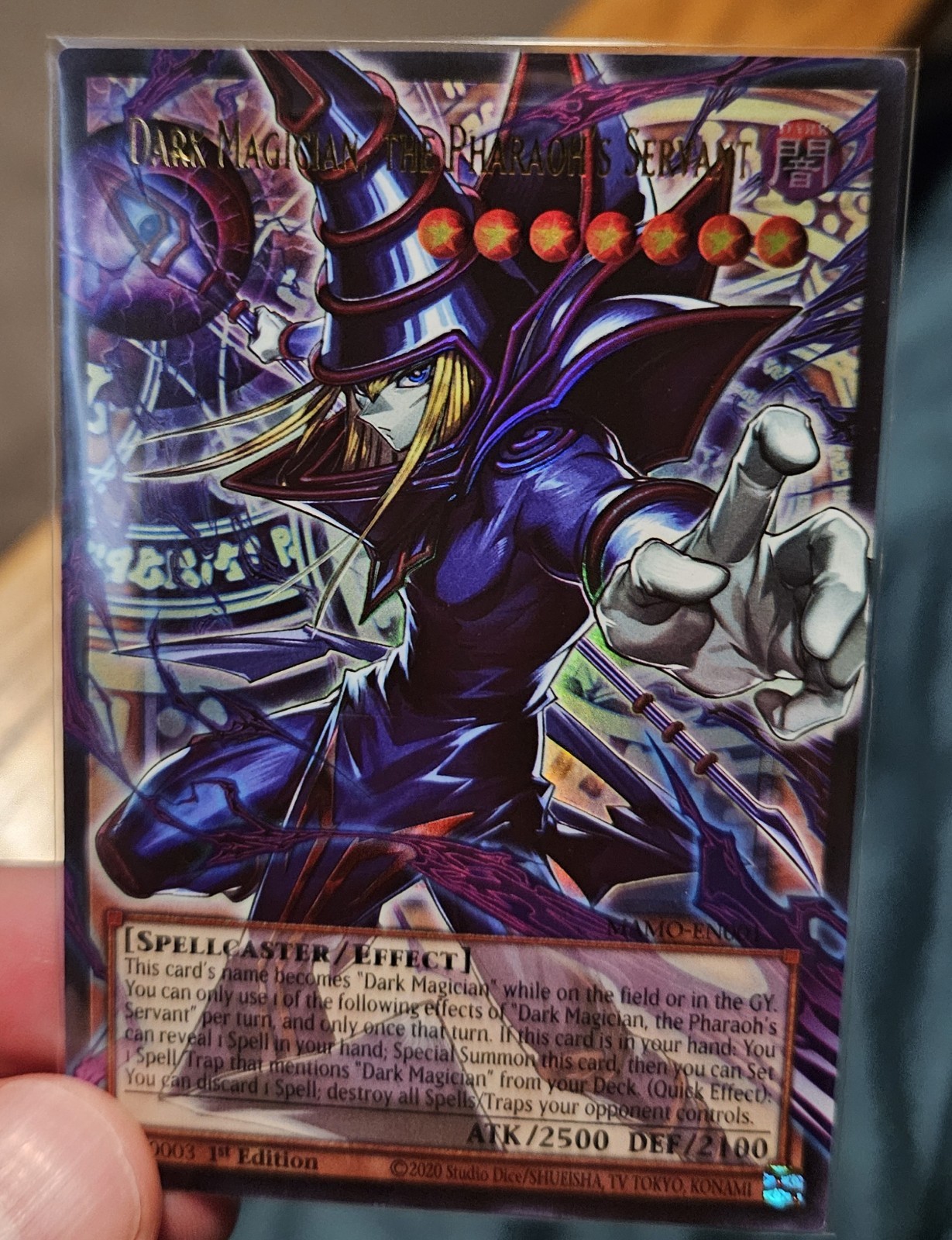 Dark Magician, the Pharaoh\'s Servant (Extended Art) [MAMO-EN001] (Ultra Rare)