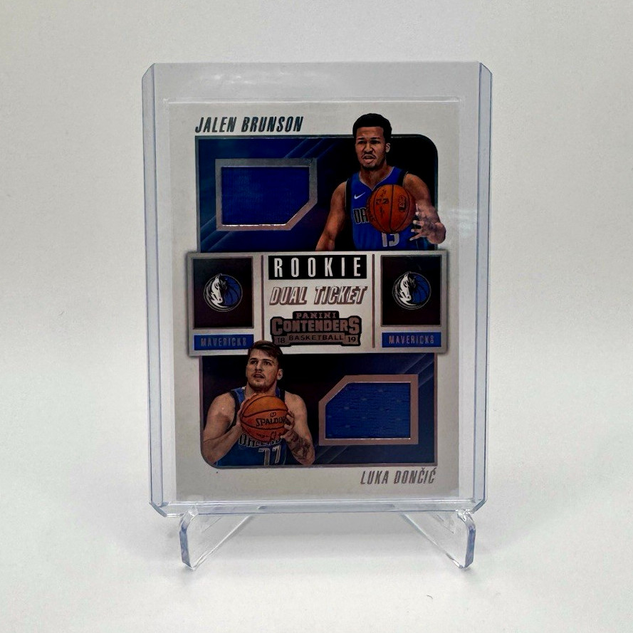 Panini 2018-19 Contenders Rookie Dual Ticket Doncic Brunson RD-LJ MEM RC Panini 2018-19 Contenders Rookie Dual Ticket Doncic Brunson RD-LJ MEM RC