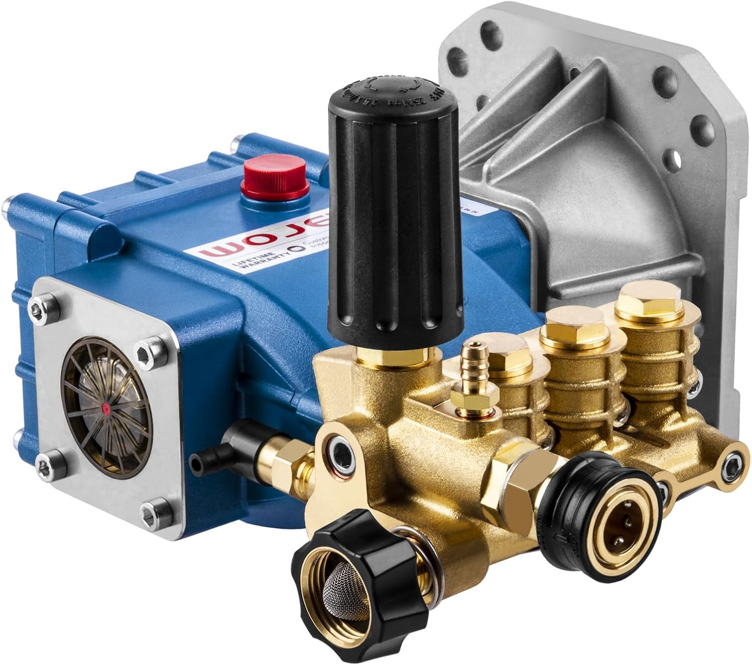 WOJET High-Flow Triplex Plunger Pressure Washer Pump 4400PSI 4.0GPM 1 WOJET High-Flow Triplex Plunger Pressure Washer Pump 4400PSI 4.0GPM 1