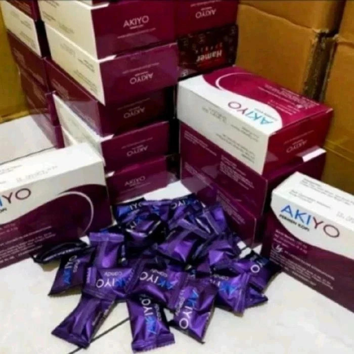 Akiyo Coffee Candy 25 Pcs - Hard Boiled Sweet Coffee Flavor Box 