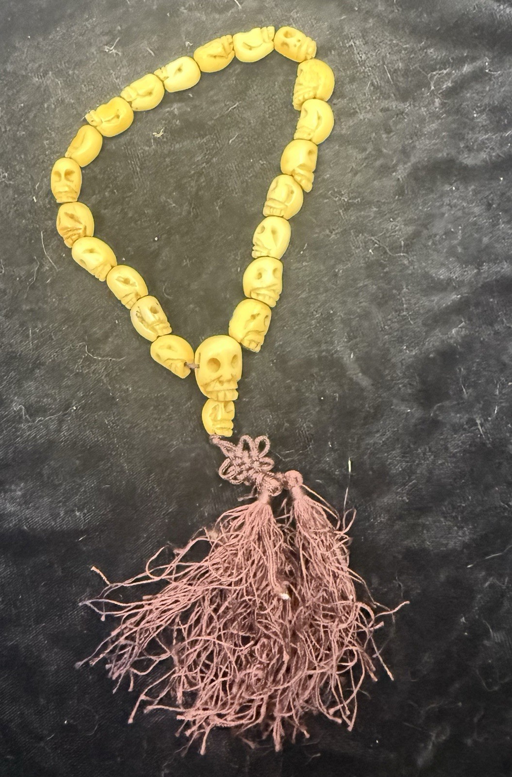 Antique Tibetan hand carved tyle Skll Payer Beads Antique Tibetan hand carved tyle Skll Payer Beads