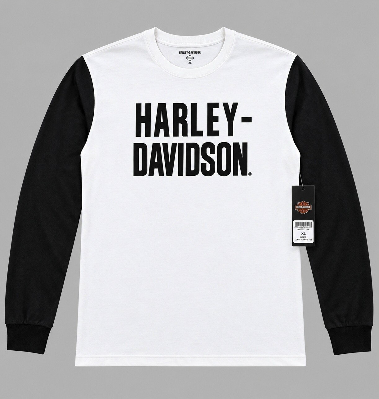 Harley-Davidson Men\'s Jersey Retro Black & White OEM NEW XL Harley-Davidson Men\'s Jersey Retro Black & White OEM NEW XL
