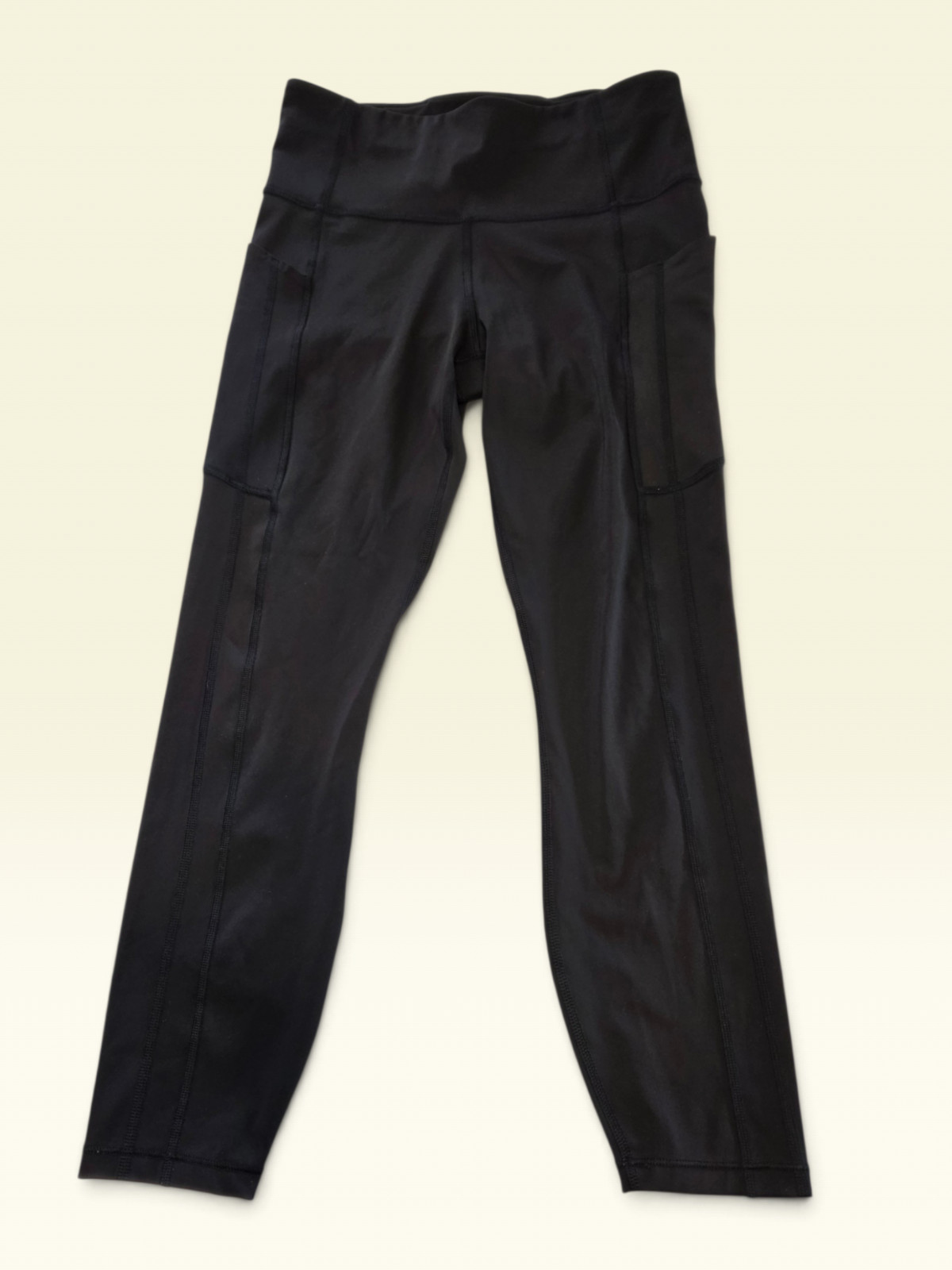 Athleta Ultimate Stash II 7/8 Tight Womens Small Petite Black Pocket Leggings 21
