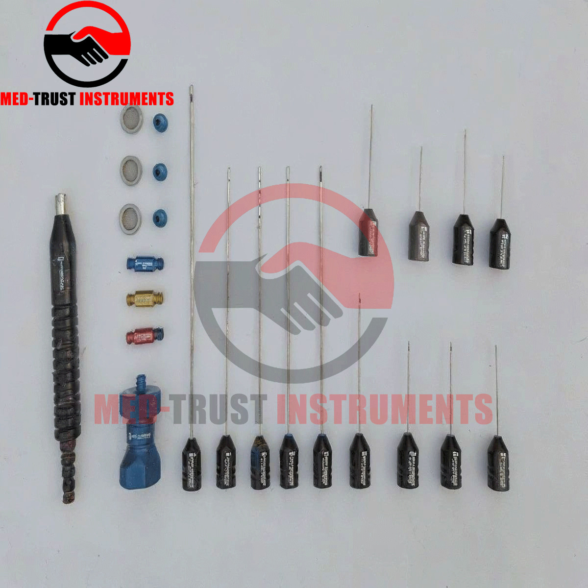 Liposuction Tulip Type Super Luer lock Cannulas Set Facial Fat Grafting Kit