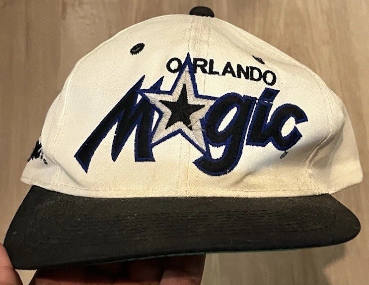 Vintage Orlando Magic Sports Specialties Script Snapback Hat Cap White 90s Vintage Orlando Magic Sports Specialties Script Snapback Hat Cap White 90s