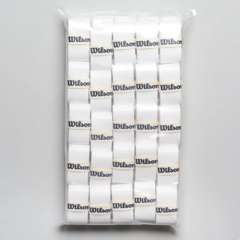 Brand New Wilson Pro Overgrip Comfort 50 Pack Tennis Over Grip - White Brand New Wilson Pro Overgrip Comfort 50 Pack Tennis Over Grip - White