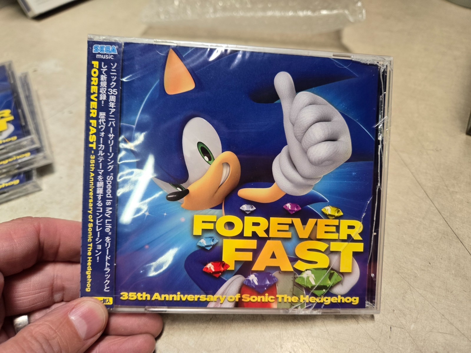 SEALED - CRACKS READ AD Forever Fast 35th of Sonic The Hedgehog 2CD OBI SEALED - CRACKS READ AD Forever Fast 35th of Sonic The Hedgehog 2CD OBI