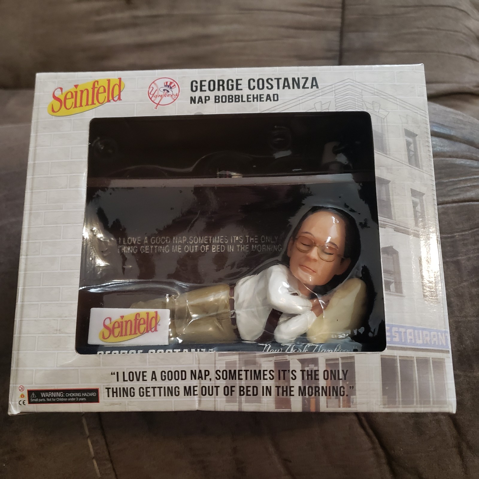 Seinfeld George Costanza Nap Bobblehead SGA Schaumburg Boomers Baseball Limited