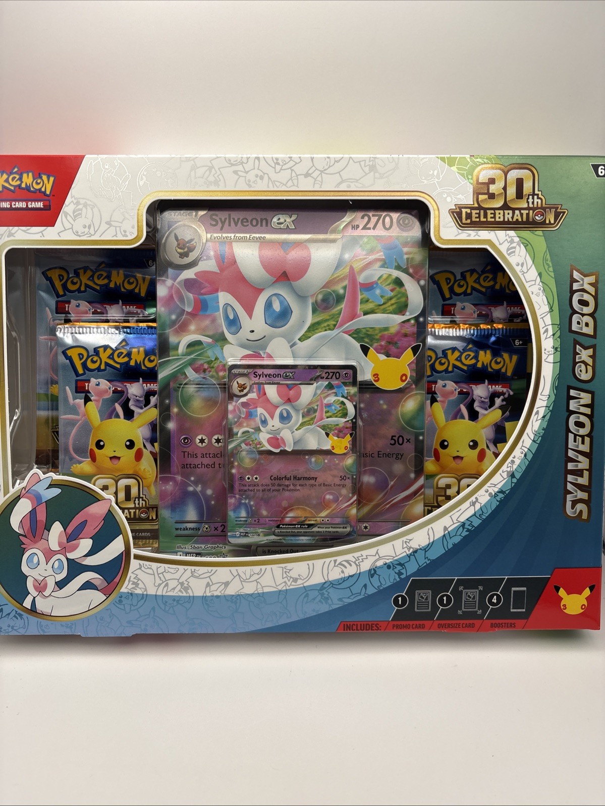 Pokemon TCG 30th Anniversary Sylveon Ex Box In Stock Ready To Ship Pokemon TCG 30th Anniversary Sylveon Ex Box In Stock Ready To Ship