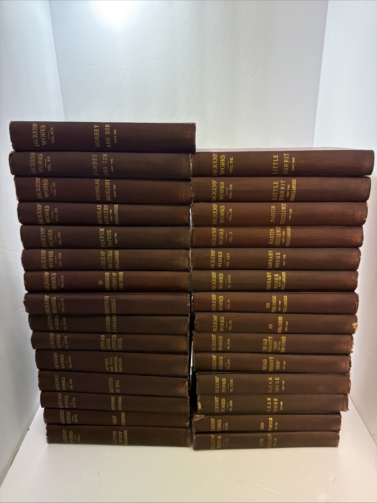 Charles Dickens Dickens works Vintage hardbacks Volumes 29 Books Charles Dickens Dickens works Vintage hardbacks Volumes 29 Books