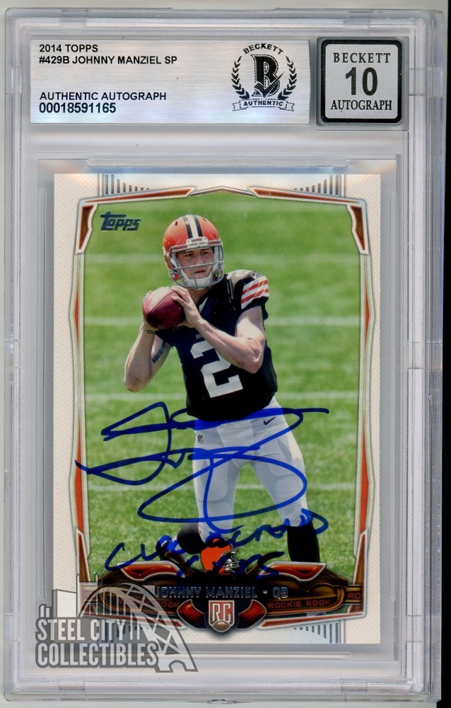 Johnny Manziel 2014 Topps Rookie Auto Johnny Manziel 2014 Topps Rookie Auto
