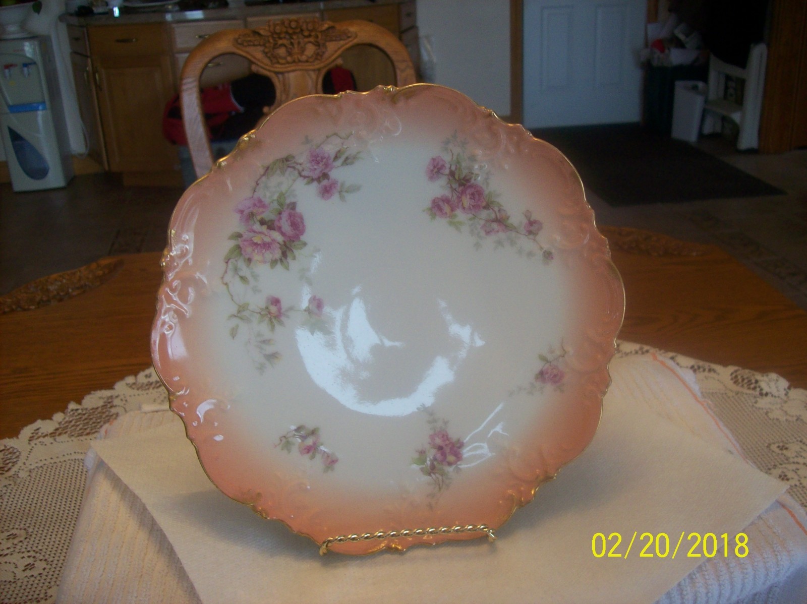 A. Klingenberg & Charles L. Dwenger Antique Limoges Hand Painted Cabinet Plate A. Klingenberg & Charles L. Dwenger Antique Limoges Hand Painted Cabinet Plate
