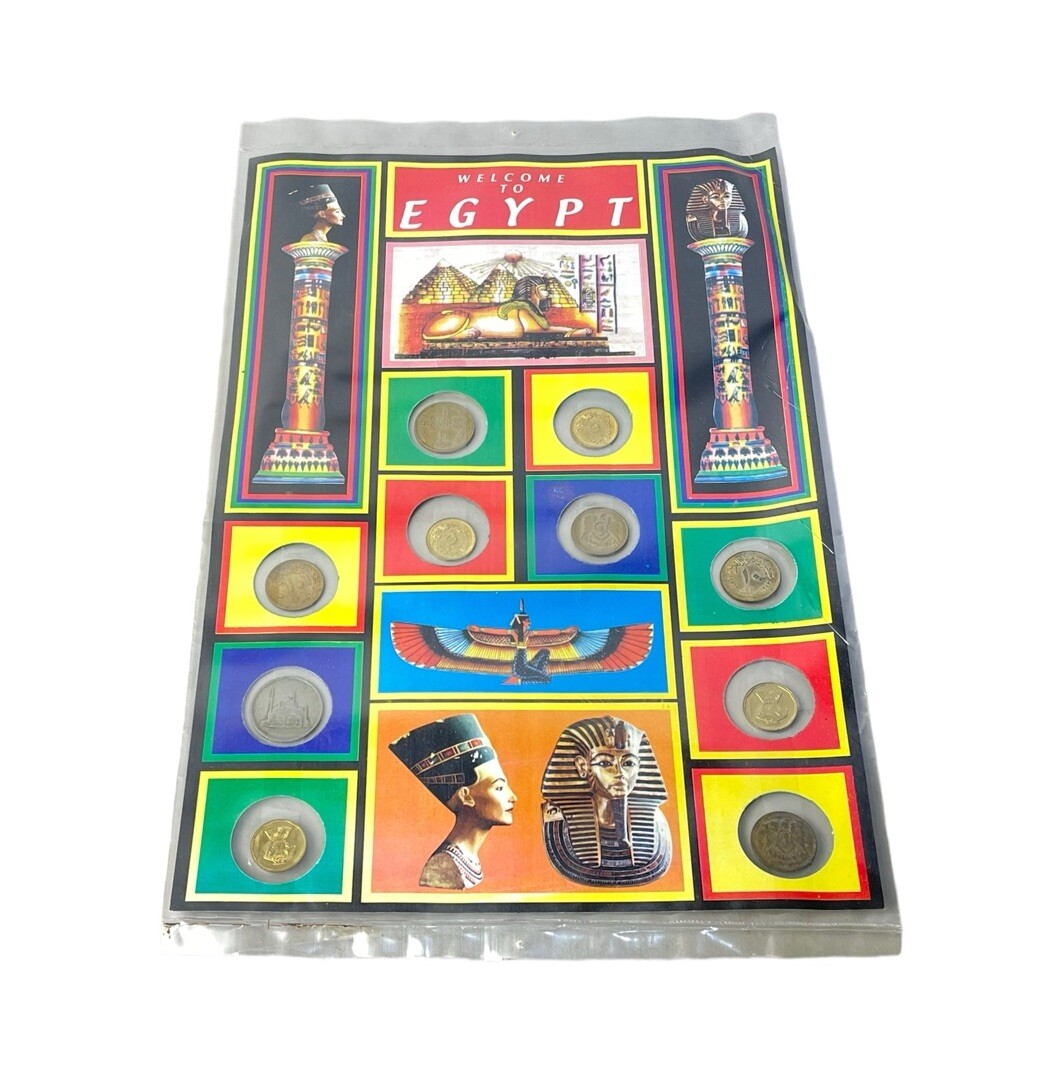 Vintage Welcome To Egypt Set of RARE Mixed Egyptian Coins
