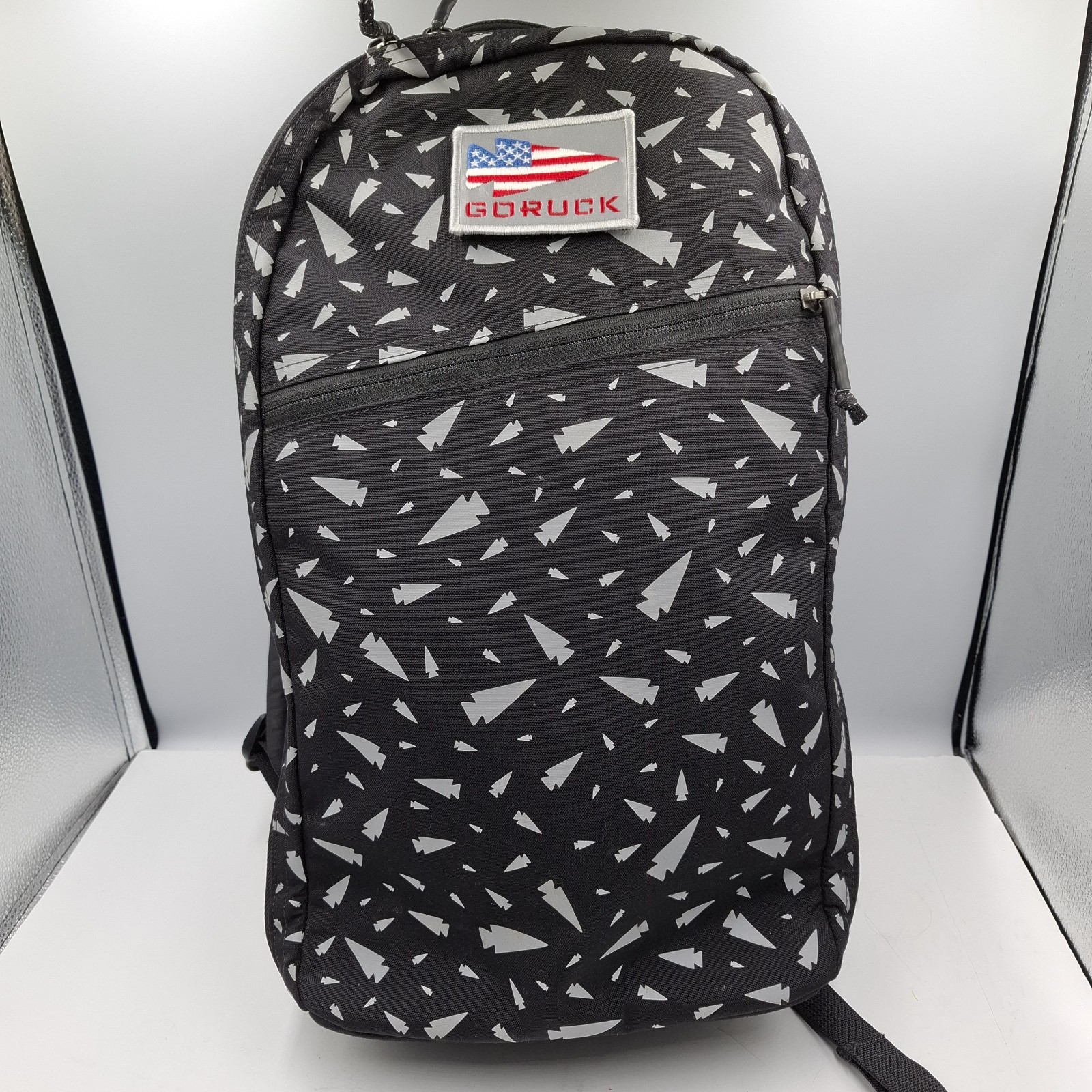 GORUCK Bullet Ruck Classic Reflective Spearhead 15L NO PLATE 18.5 X 10.75 X 5.5 