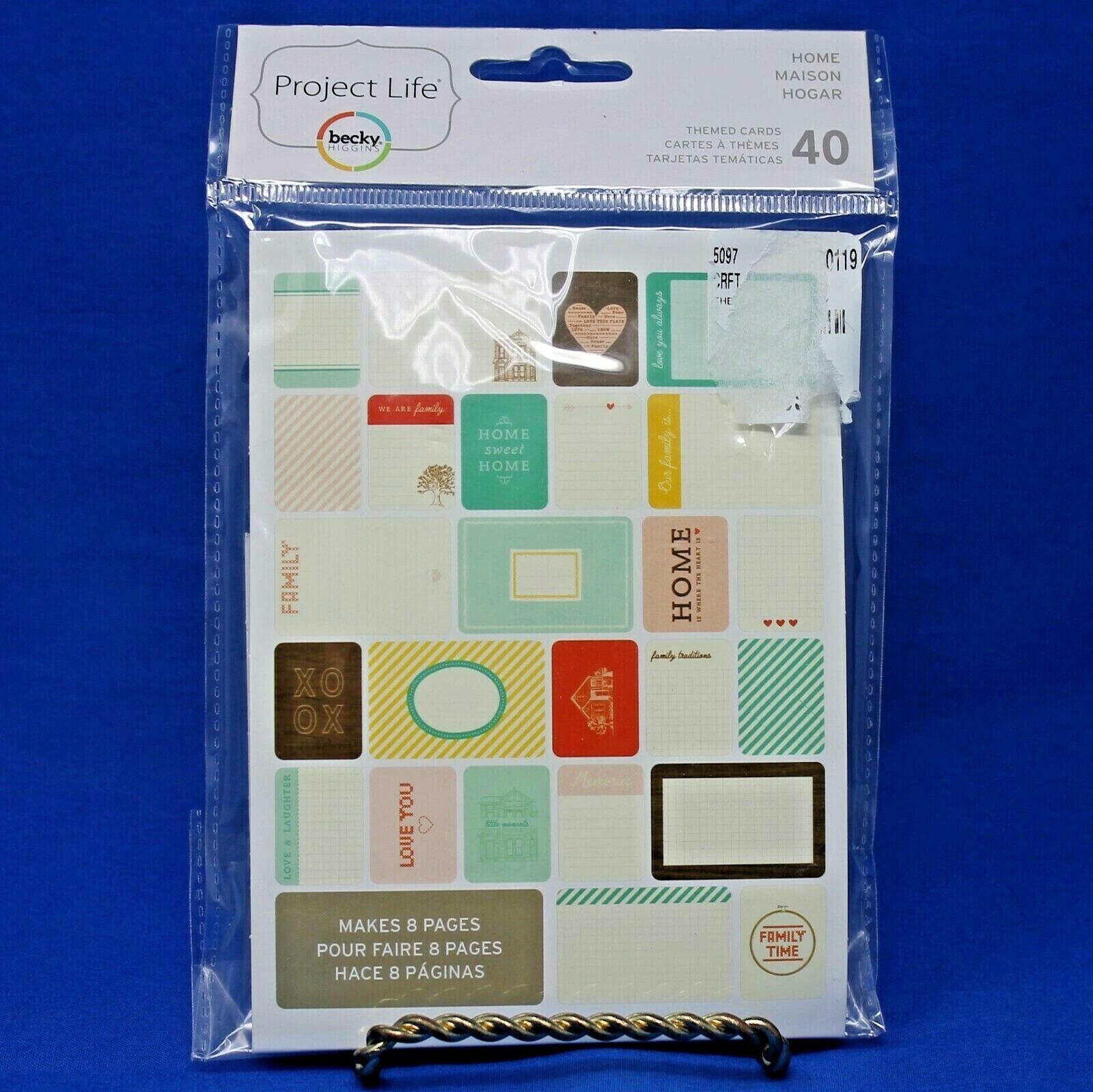 3 Project Life HOME Themed Cards 40 Pc. Pocket Page Cards Scrapbooking Total 120 3 Project Life HOME Themed Cards 40 Pc. Pocket Page Cards Scrapbooking Total 120