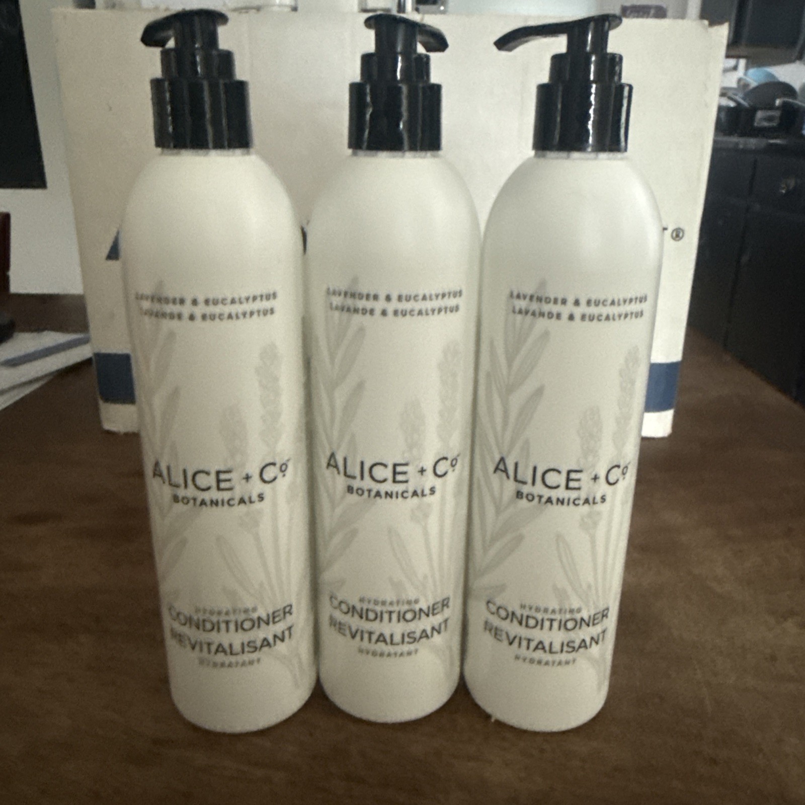 3 Bottles Alice + Co Botanicals Hydrating CONDITIONER Lavender & Eucalyptus 12oz 3 Bottles Alice + Co Botanicals Hydrating CONDITIONER Lavender & Eucalyptus 12oz