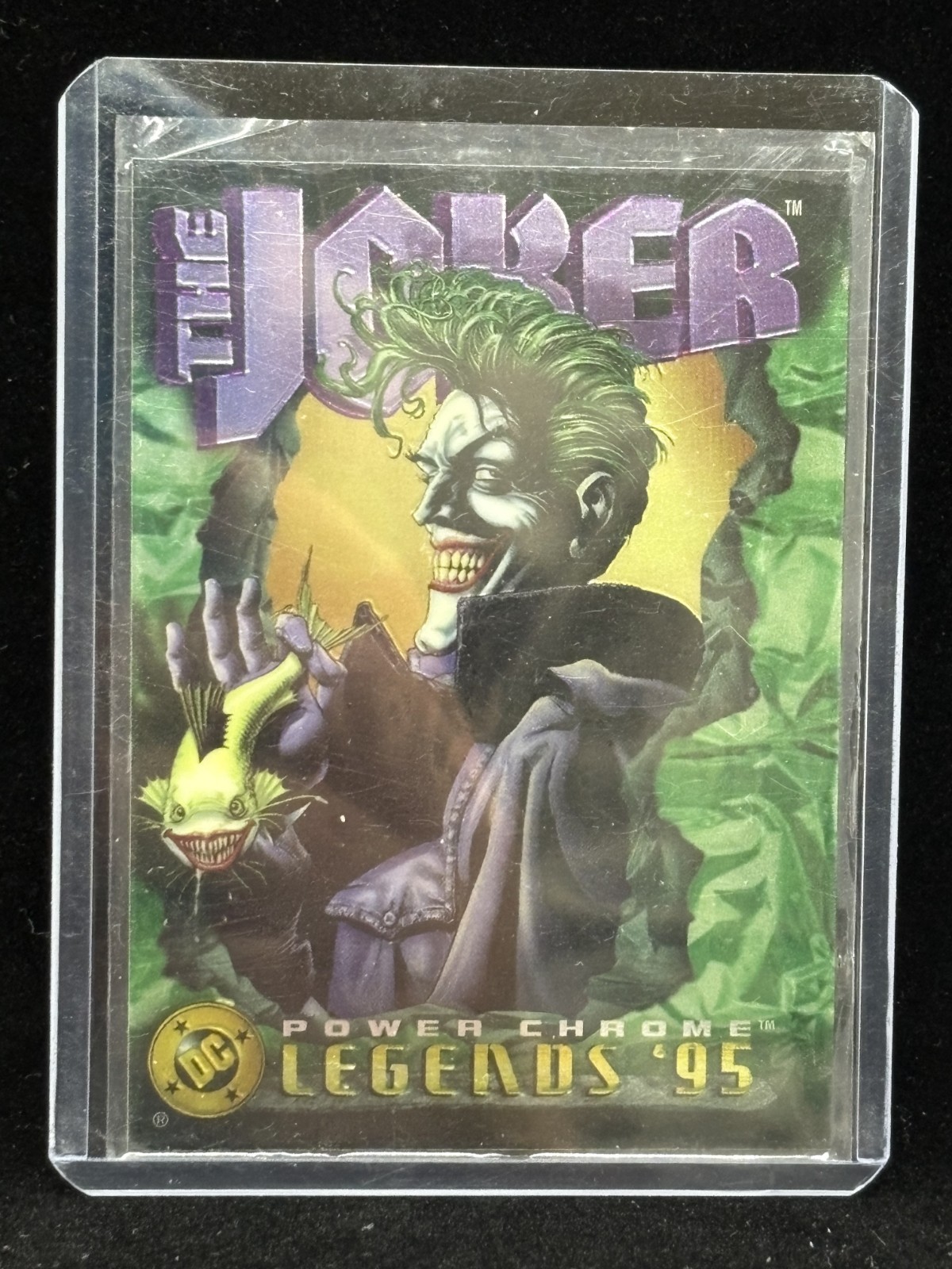 1995 SkyBox DC Legends Power Chrome The Joker #92 1995 SkyBox DC Legends Power Chrome The Joker #92