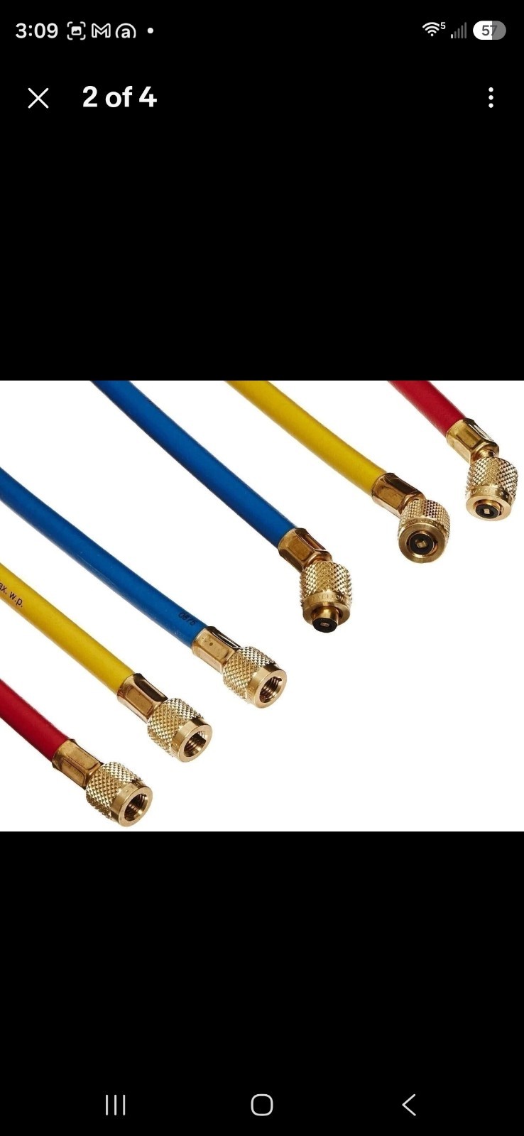 Yellow Jacket 21985 Plus II Charging Hose Set 60