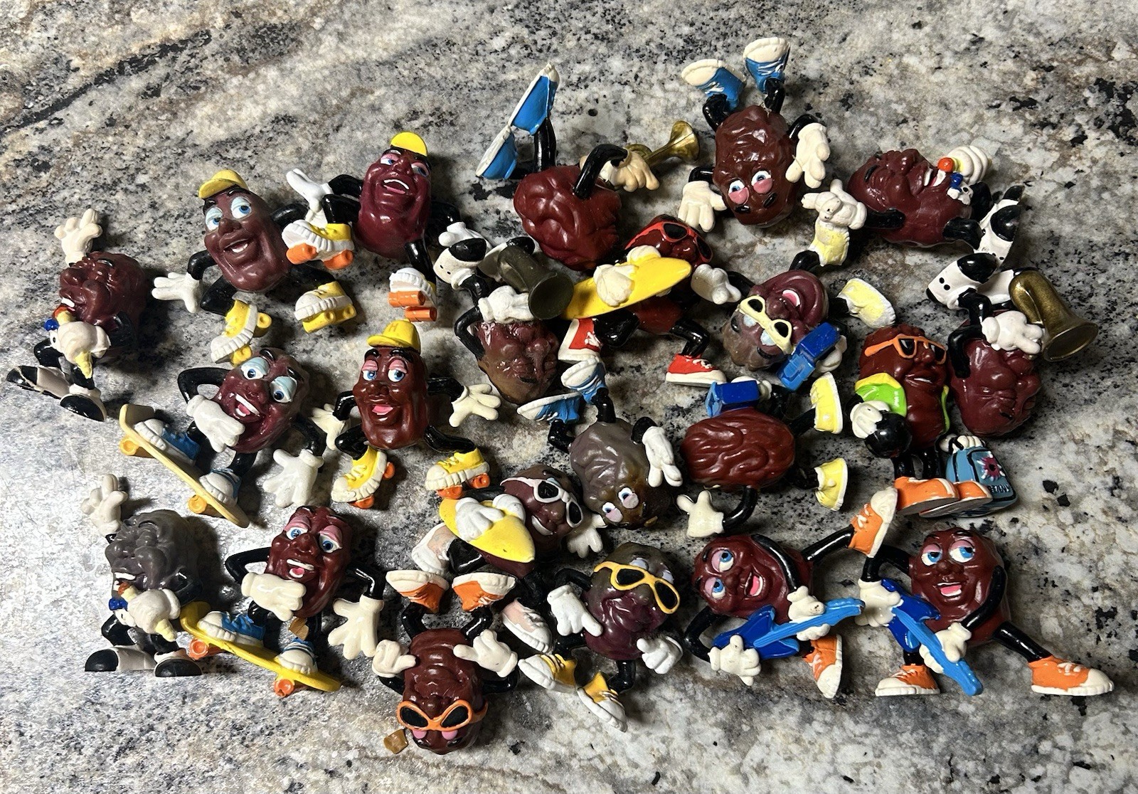 Vintage 1980's California Raisins Figures Lot Of 3 Vintage 1980's California Raisins Figures Lot Of 3