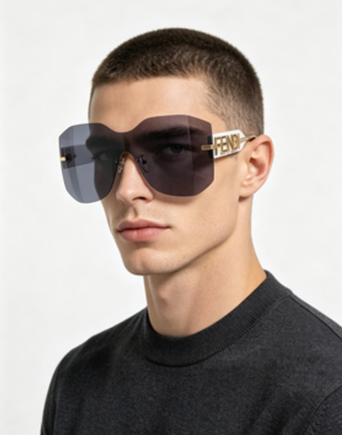 FENDI FOL039V Fendigraphy Shield Sunglasses Model:FOL039V, Size:68-00-130 FENDI FOL039V Fendigraphy Shield Sunglasses Model:FOL039V, Size:68-00-130