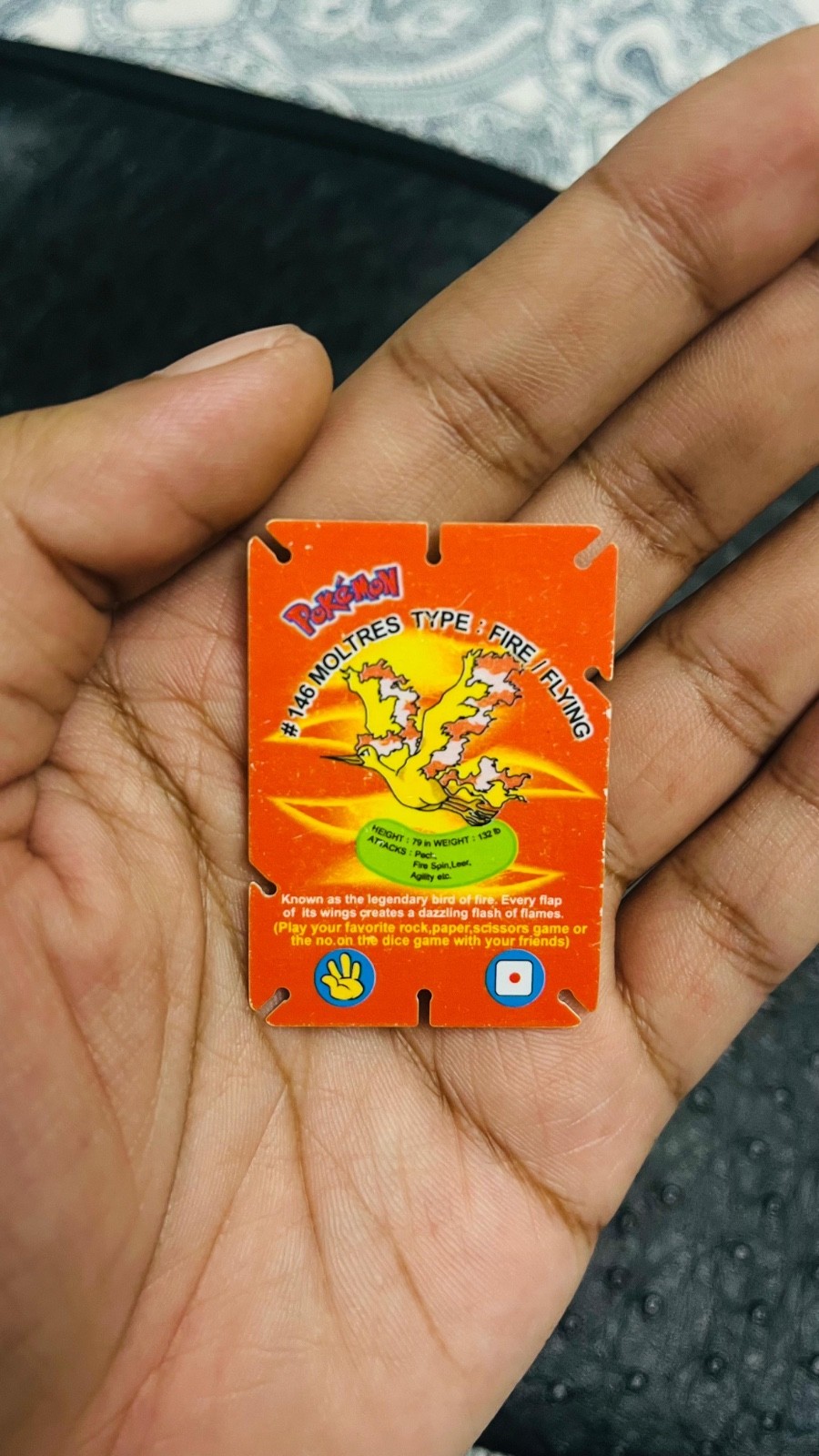 Moltres, Ponyta, Golem, Pinsir - RARE 2004 INDIA-EXCLUSIVE CHEETOS JENGA CARDS
