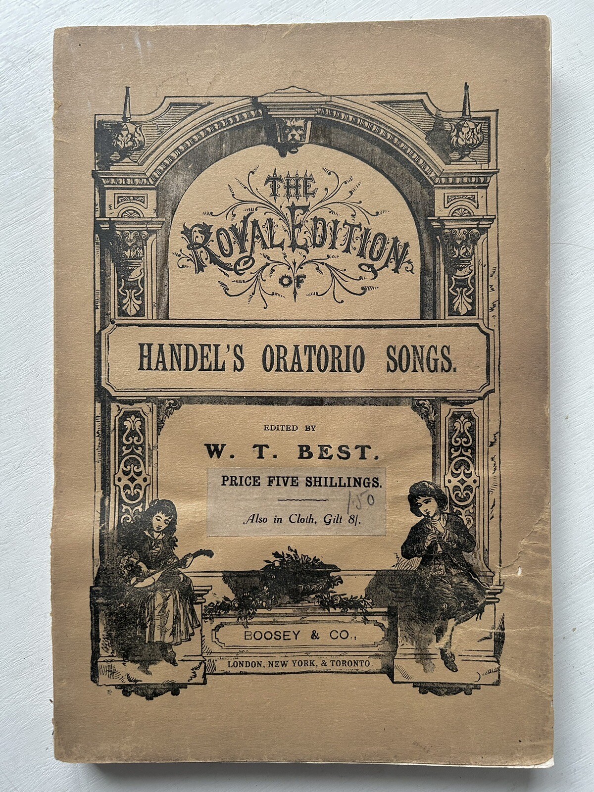 Handel’s Oratorio Songs. 55 songs edited by Best. Royal Edition. Sheet music Handel’s Oratorio Songs. 55 songs edited by Best. Royal Edition. Sheet music