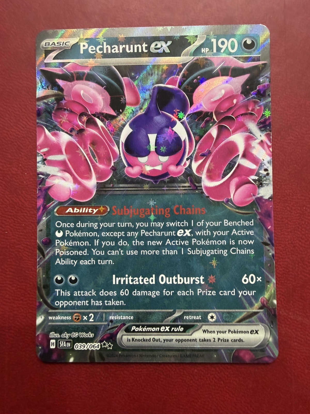 Pokemon TCG Pecharunt ex 039/064 Shrouded Fable NM Pokemon TCG Pecharunt ex 039/064 Shrouded Fable NM