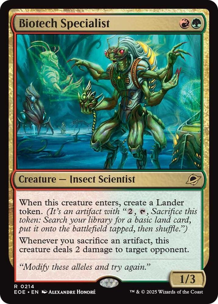 1x Biotech Specialist - Edge of Eternities Near Mint - MTG