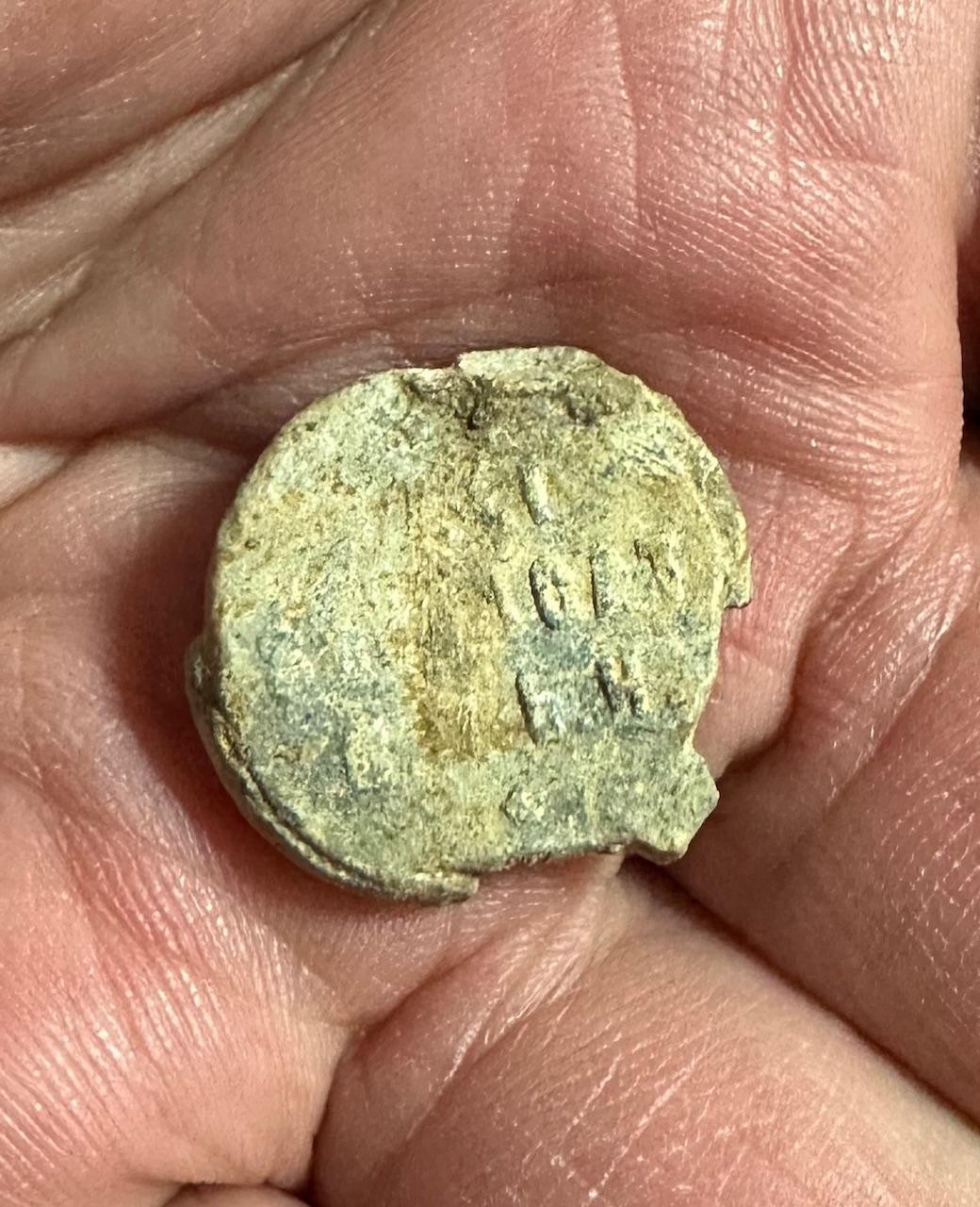 Pope Medieval Lead Papal Bulla Seal - Unknown Year / South Carolina Estate #D7 Pope Medieval Lead Papal Bulla Seal - Unknown Year / South Carolina Estate #D7