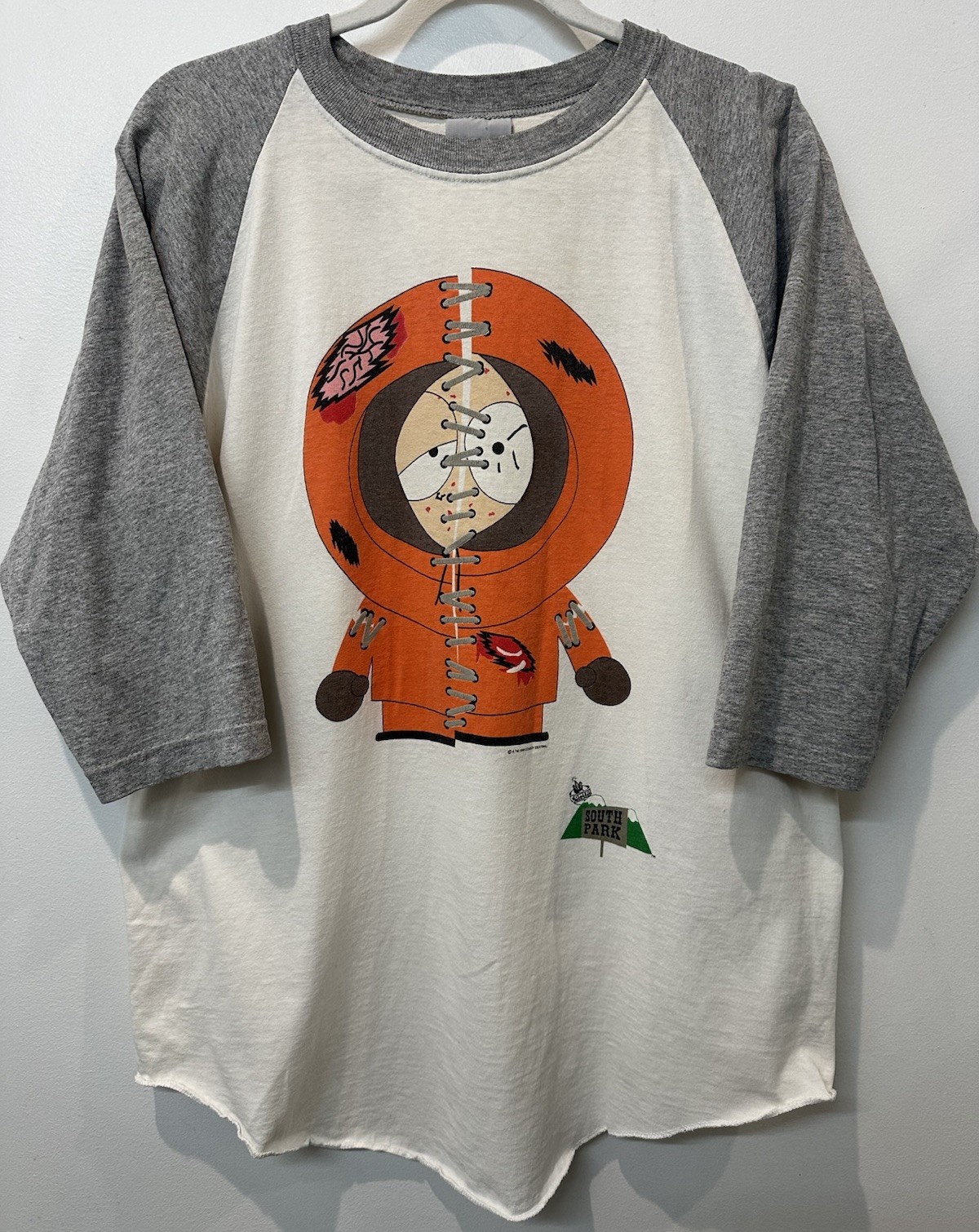 Vintage South Park Kenny Baseball Shirt Sz LARGE 1998 