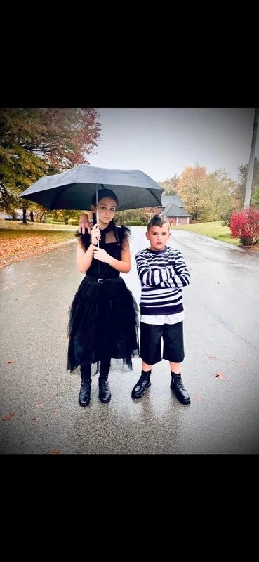 Boutique Wednesday Addams costume & Thing accessory Boutique Wednesday Addams costume & Thing accessory