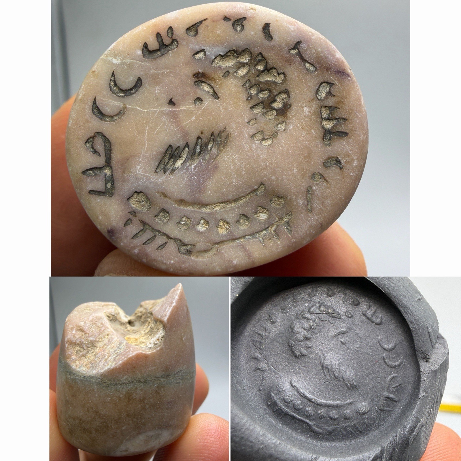 100 AD Ancient Jasper Stone Rare Unique Stamp Seal Rare Found 100 AD Ancient Jasper Stone Rare Unique Stamp Seal Rare Found
