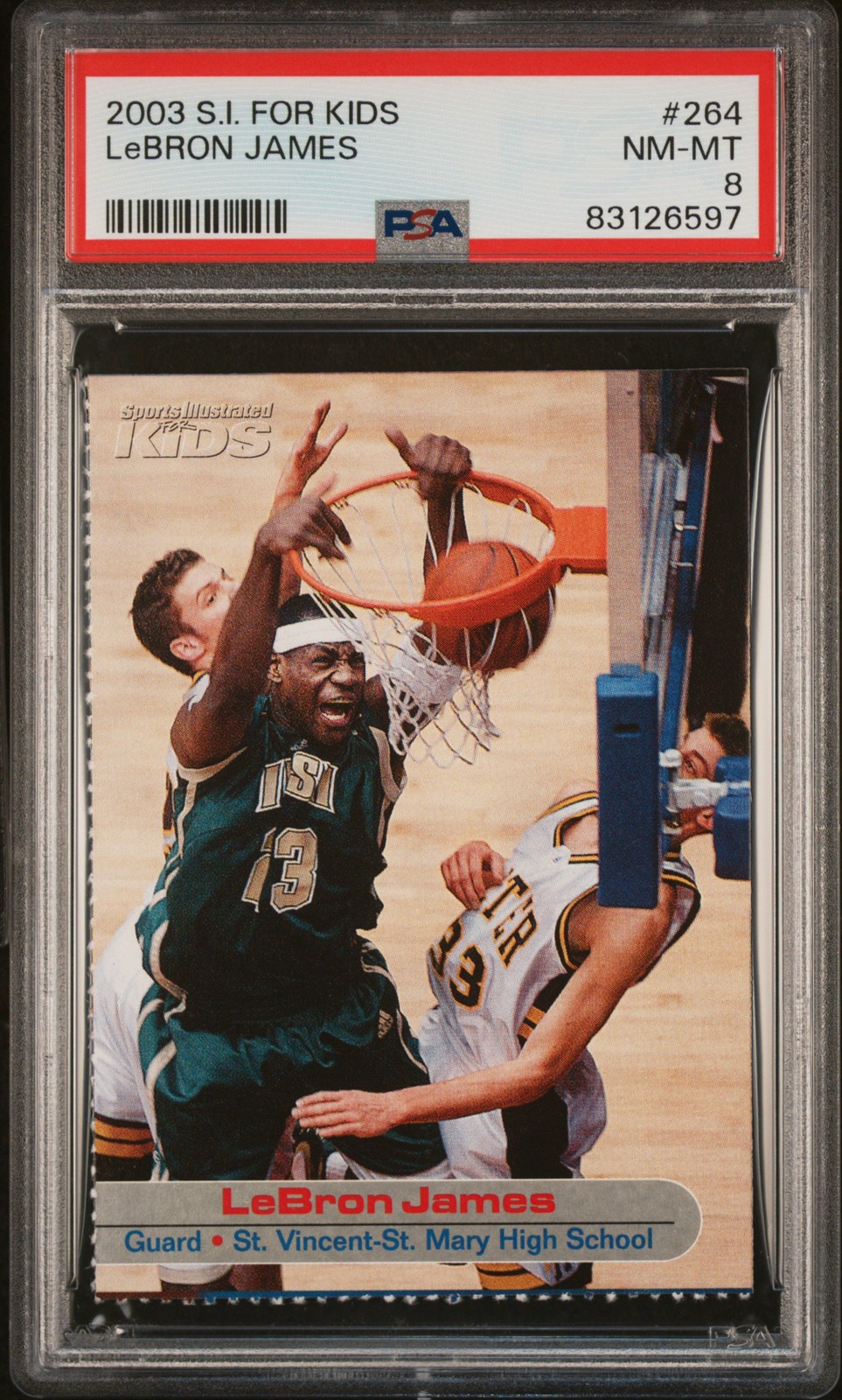 2003-04 S.i. For Kids Lebron James Auto PSA 8 #264 2003-04 S.i. For Kids Lebron James Auto PSA 8 #264