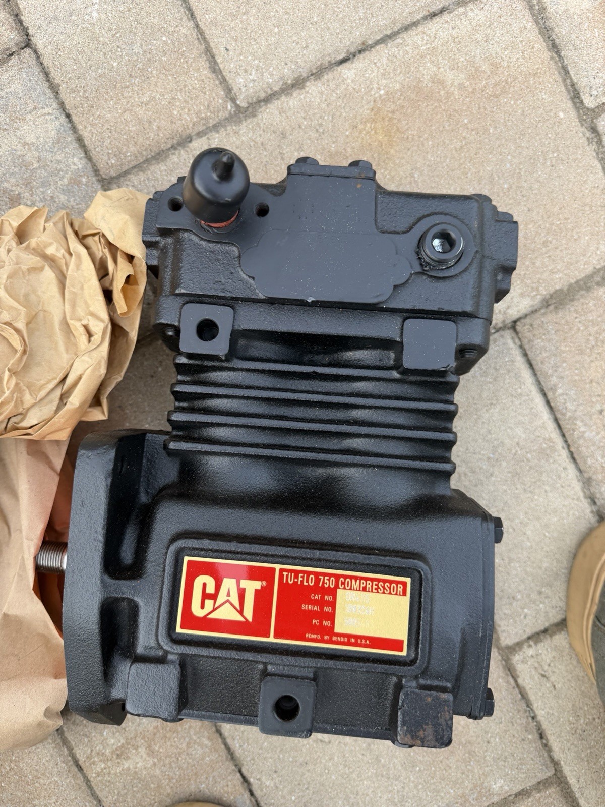 CAT 0R-4115 Bendix TU-FLO 750 Air Compressor Remanufactured Unused With Box CAT 0R-4115 Bendix TU-FLO 750 Air Compressor Remanufactured Unused With Box