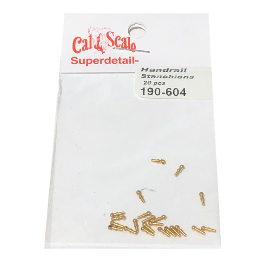 Cal Scale 190-604 Handrail Stanchions Locomotive (20) HO Scale Cal Scale 190-604 Handrail Stanchions Locomotive (20) HO Scale