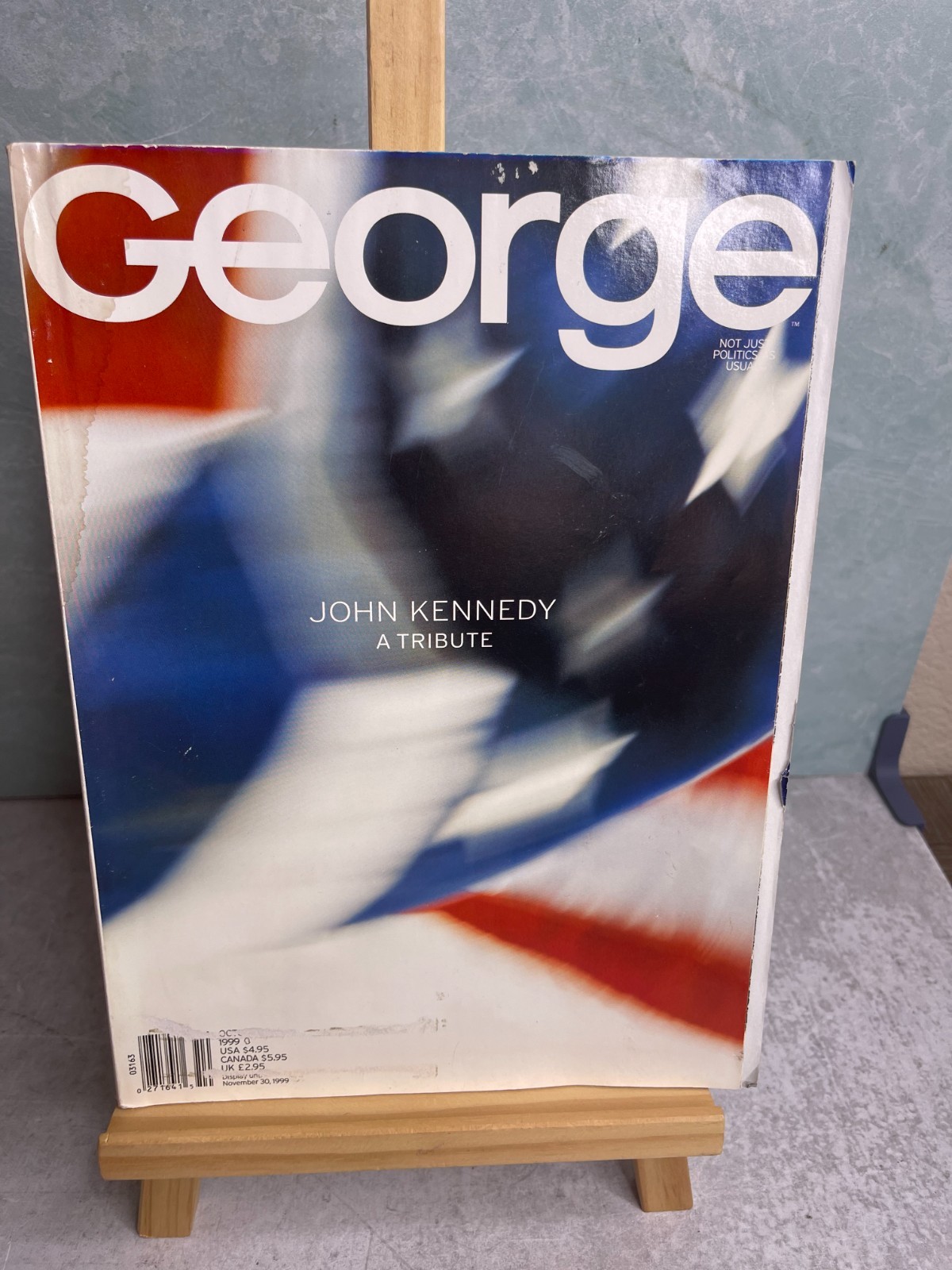 Vintage November 1999 GEORGE Magazine John Kennedy A Tribute JFK, Jr. Vintage November 1999 GEORGE Magazine John Kennedy A Tribute JFK, Jr.