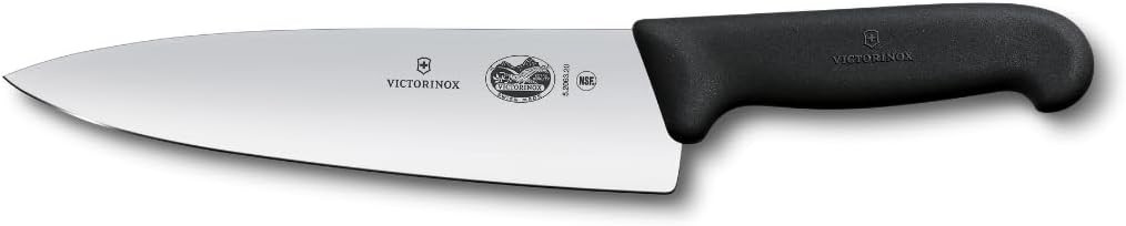 Victorinox Swiss Army 5.2063.20 Fibrox Chef\'s Knife Black 8 in Victorinox Swiss Army 5.2063.20 Fibrox Chef\'s Knife Black 8 in