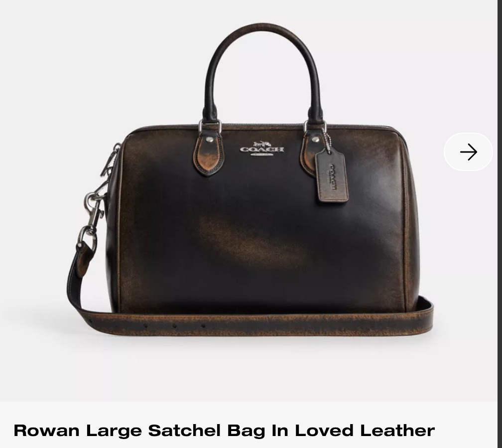 NWT Coach Large Rowan in Loved Leather SOLD OUT NWT Coach Large Rowan in Loved Leather SOLD OUT