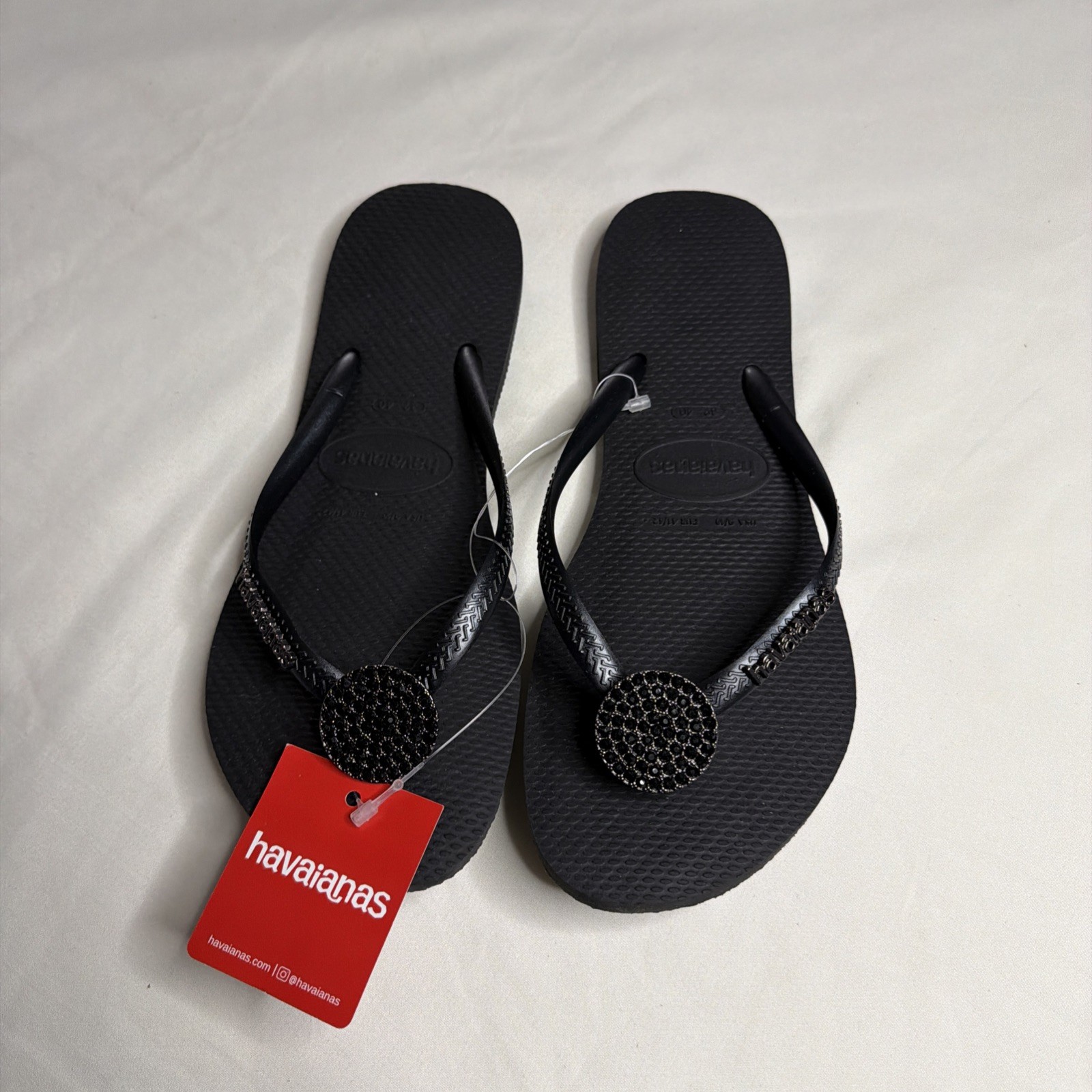 New in Original Box — Havaianas Slim Crystal Glow Full Color Flip Flops