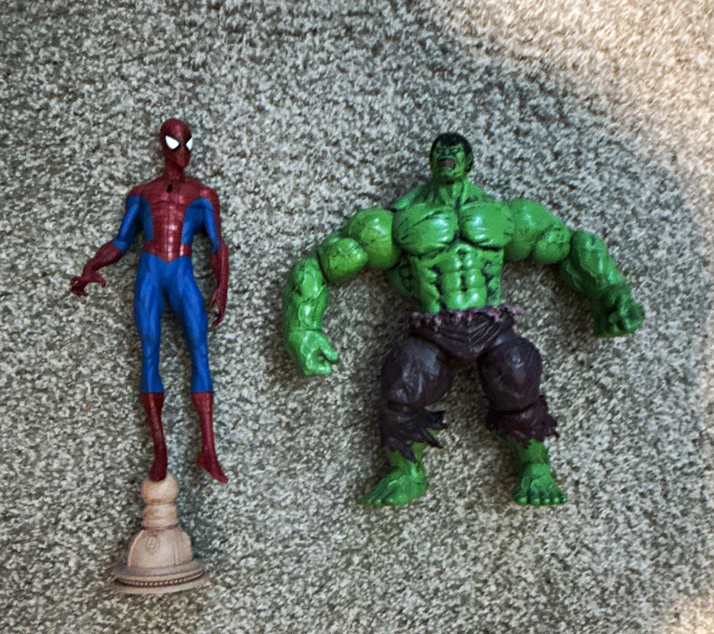 Spider-Man & Hulk Mixed Lot Action Figures 2-Pack Plastic Marvel No Packaging Spider-Man & Hulk Mixed Lot Action Figures 2-Pack Plastic Marvel No Packaging