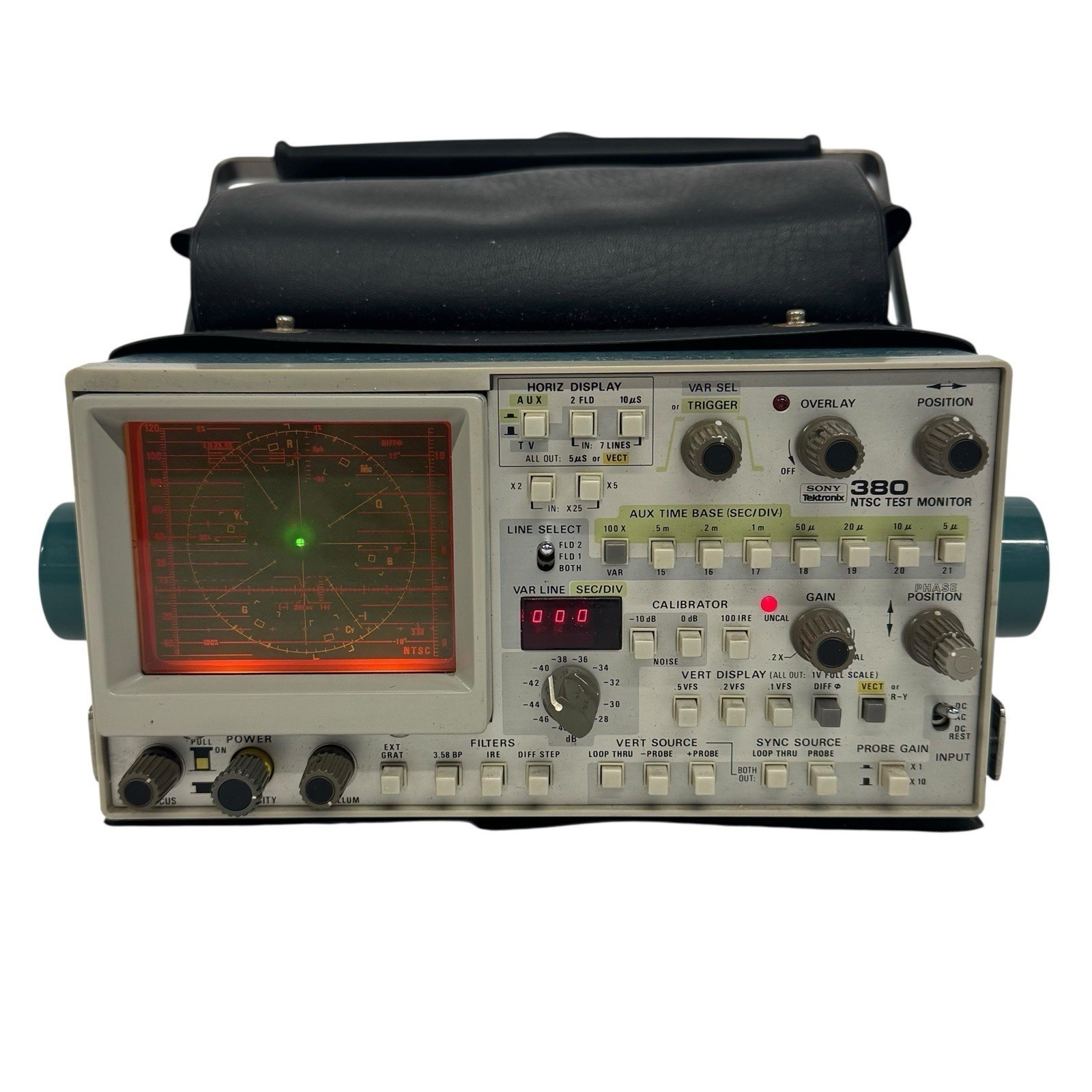 Vintage Sony Tektronix Model 380 NTSC Test Monitor Oscilloscope Vintage Sony Tektronix Model 380 NTSC Test Monitor Oscilloscope